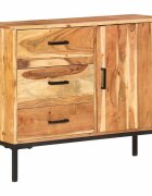vidaXL Скрин 88x30x73 см акациево дърво масив