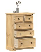 vidaXL Скрин Corona 80x43x114 см бор масив
