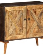 vidaXL Скрин мангово дърво масив 85x30x75 см
