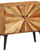 vidaXL Скрин мангово дърво масив 85x30x75 см
