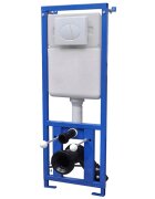 vidaXL Скрито казанче за стенна тоалетна 11 л 41x14x(110-125) см