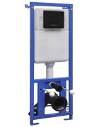 vidaXL Скрито казанче за стенна тоалетна 11 л 41x14x(110-125) см