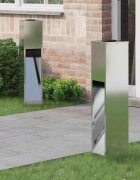 vidaXL Слънчев LED светлинен указател 2 бр. Топло бяло 18 x 18 x 80 см