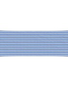 vidaXL Слънцезащитен плат 2 x 6 m HDPE Правоъгълна Синьо и бяло