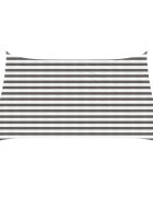 vidaXL Слънцезащитен плат 3 / 4 x 2 m HDPE Правоъгълна Светлосив и бял
