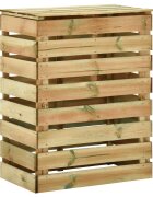 vidaXL Слетен градински компостер Зелено 110 x 58 x 113 cm