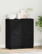 vidaXL Служебен шкаф 2 бр. Черния дъб 30 x 30 x 70 см