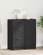 vidaXL Служебен шкаф 2 бр. Черния дъб 30 x 30 x 70 см
