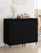 vidaXL Служебен шкаф 2 бр. Черния дъб 40 x 35 x 70 см