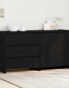 vidaXL Служебен шкаф 2 бр. Черно 70 x 41 x 75 см Инженерна дървесина