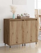 vidaXL Служебен шкаф 2 бр. Дъб 40 x 35 x 70 см