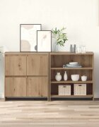 vidaXL Служебен шкаф 2 бр. Дъб 70 x 41 x 75 см Инженерна дървесина
