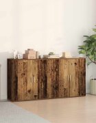 vidaXL Служебен шкаф 2 бр. Старо дърво 79 x 38 x 80 см