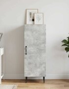 vidaXL Служебен шкаф Бетонно сиво 33 x 345 x 895 см