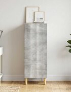 vidaXL Служебен шкаф Бетонно сиво 33 x 345 x 90 см