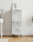 vidaXL Служебен шкаф Бетонно сиво 33 x 345 x 90 см