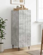 vidaXL Служебен шкаф Бетонно сиво 345 x 33 x 92 см