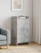 vidaXL Служебен шкаф Бетонно сиво 40 x 36 x 80 см Инженерна дървесина