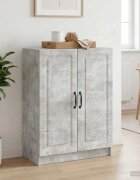vidaXL Служебен шкаф Бетонно сиво 66 x 345 x 87 см
