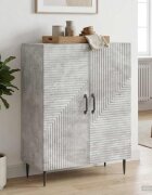 vidaXL Служебен шкаф Бетонно сиво 66 x 345 x 895 см