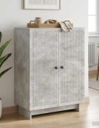 vidaXL Служебен шкаф Бетонно сиво 66 x 345 x 90 см