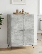 vidaXL Служебен шкаф Бетонно сиво 66 x 345 x 90 см