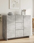 vidaXL Служебен шкаф Бетонно сиво 85.5 x 31 x 75 см