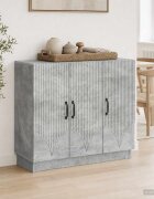 vidaXL Служебен шкаф Бетонно сиво 89 x 345 x 77 см
