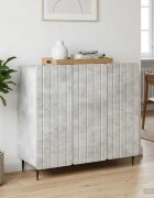 vidaXL Служебен шкаф Бетонно сиво 89 x 345 x 82 см
