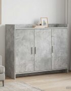 vidaXL Служебен шкаф Бетонно сиво 985 x 33 x 80 см