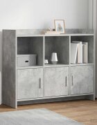 vidaXL Служебен шкаф Бетонно сиво 985 x 33 x 80 см