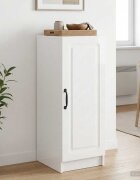vidaXL Служебен шкаф Бял гланц 33 x 345 x 87 см Инженерна дървесина