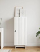 vidaXL Служебен шкаф Бял гланц 33 x 345 x 90 см Инженерна дървесина