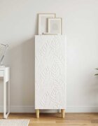 vidaXL Служебен шкаф Бял гланц 33 x 345 x 90 см Инженерна дървесина