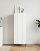 vidaXL Служебен шкаф Бял гланц 345 x 33 x 92 см Инженерна дървесина