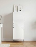 vidaXL Служебен шкаф Бяло 33 x 345 x 895 см Инженерна дървесина