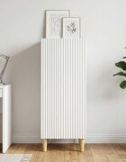 vidaXL Служебен шкаф Бяло 33 x 345 x 90 см Инженерна дървесина