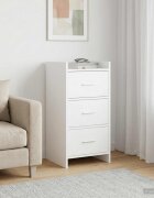 vidaXL Служебен шкаф Бяло 40 x 36 x 80 см Инженерна дървесина