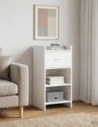 vidaXL Служебен шкаф Бяло 40 x 36 x 80 см Инженерна дървесина