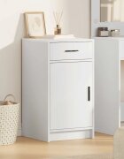 vidaXL Служебен шкаф Бяло 40 x 40.5 x 75 см Инженерна дървесина