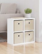 vidaXL Служебен шкаф Бяло 495 x 22 x 47 см