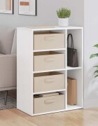 vidaXL Служебен шкаф Бяло 60 x 335 x 84 см