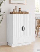 vidaXL Служебен шкаф Бяло 66 x 345 x 87 см Инженерна дървесина