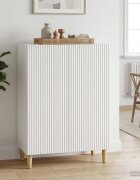 vidaXL Служебен шкаф Бяло 66 x 345 x 90 см Инженерна дървесина