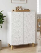 vidaXL Служебен шкаф Бяло 66 x 345 x 90 см Инженерна дървесина