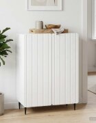 vidaXL Служебен шкаф Бяло 66 x 345 x 92 см Инженерна дървесина