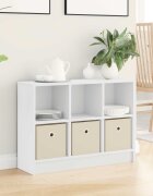 vidaXL Служебен шкаф Бяло 735 x 225 x 535 см