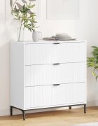 vidaXL Служебен шкаф Бяло 795 x 33 x 82 см Инженерна дървесина