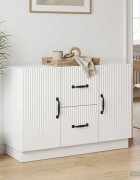 vidaXL Служебен шкаф Бяло 89 x 345 x 57 см Инженерна дървесина