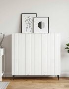 vidaXL Служебен шкаф Бяло 89 x 345 x 82 см Инженерна дървесина